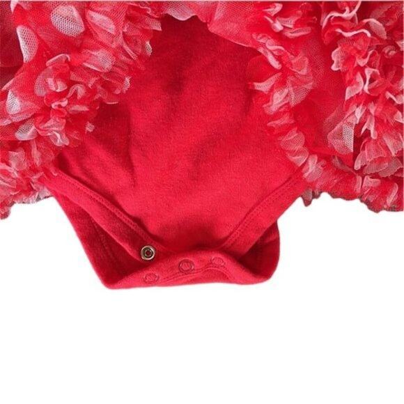 Disney Minnie Mouse Costume Bodysuit for Baby Red Infant Girls Size 12-18 - Picture 7 of 7